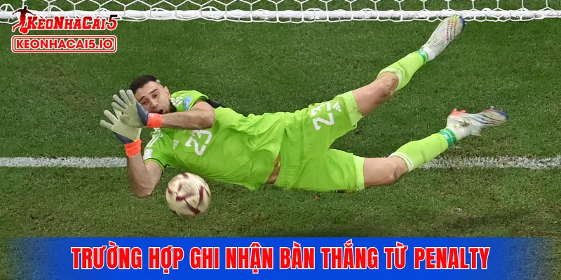 Những trường hợp cụ thể trong việc ghi nhận bàn thắng từ penalty